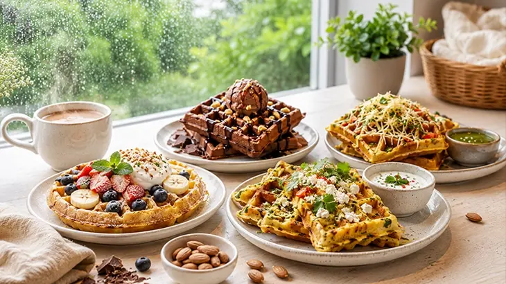 make-your-patrons-go-crazy-over-waffles-this-monsoon Freshly baked healthy waffles served with seasonal fruits and warm beverages, making them the perfect comfort food for the monsoon. Ideal for cafés looking to offer hygienic, wholesome, and delicious rainy-season treats.