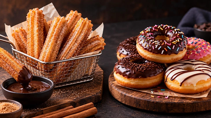 churros-vs-doughnuts-which-should-your-cafe-add-first Churros vs doughnuts for cafés, comparing preparation, equipment, costs, and made-to-order service