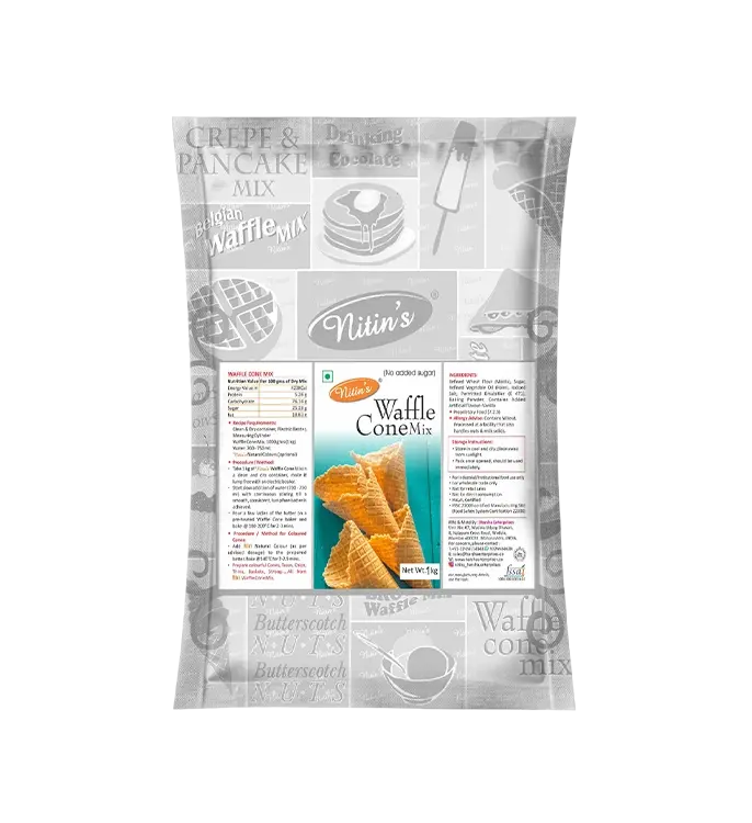 Product Pack of Nitin’s Vanilla Waffle Cone Mix