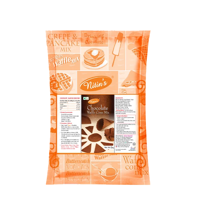 Product Pack of Nitin’s Chocolate Waffle Cone Premix