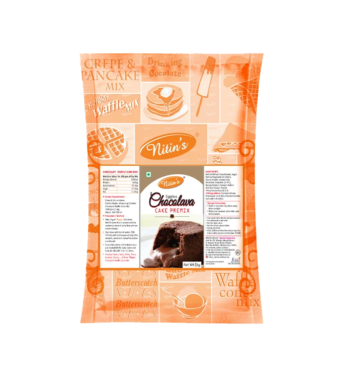 Product Pack of Nitin’s Eggless Choco Lava Cake Premix