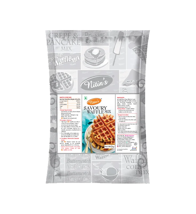 Product Pack of Nitin’s Eggless Savory Waffle Mix