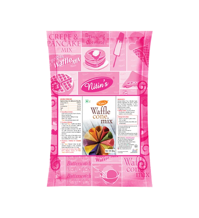 Product Pack of Nitin’s Vanilla Multi Millet Waffle Cone Premix